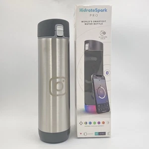 Hidrate Spark PRO Stainless Steel Smart Water Bottle 21 oz. Flip-Top Bluetooth - Picture 1 of 13