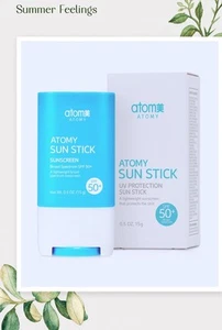 ATOMY Sun Stick SPF50+ PA++++ 15g UV Protection Sunscreen Korean Cosmetics - Picture 1 of 6