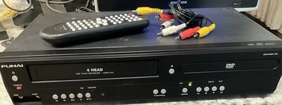 Funai DV220FX4 DVD Player VCR Combo VHS Recorder with Remote & AV Cable - Image 1 of 4
