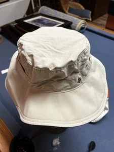 Columbia Boonie Adult Unisex One Size Vented Bucket Hat Beige Adjustable - Picture 1 of 4