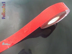 4,80€/m 1 m x 51 mm Avery LKW Konturmarkierung rot reflektierend Folie ECE104 - Bild 1 von 1