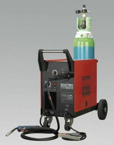 Sealey MIGHTYMIG210 Professional Gas/No-gas MIG Welder with Euro Torch