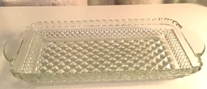 Vintage Relish Tray Rectangular Glass Anchor Hocking Wexford 10x5" - Picture 1 of 15