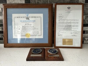 Boy Scouts Of America Beaver Award With Seal/50 Years Of Service Certificates - Picture 1 of 9