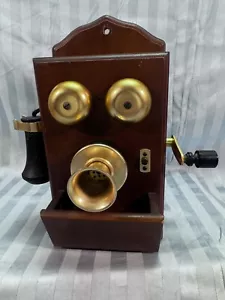 Vintage Antique Wood Phone Transistor Radio Novelty "Hidden" Radio Circa 1968 - Picture 1 of 14