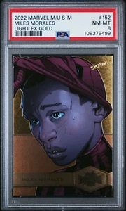 2022 Marvel Metal/U Spider-Man #152 - Miles Morales - Light FX Gold - PSA 8 - Bild 1 von 2