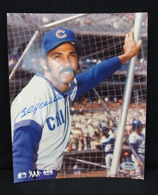 BILLY WILLIAMS Autographed 8x10 Photo PSA/DNA CHICAGO CUBS HOF AUTO - Image 1 of 2