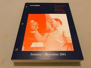 2001 Hyundai Technical Service Bulletins Volume 2001 Jan-Dec WOW!!!! - Picture 1 of 4