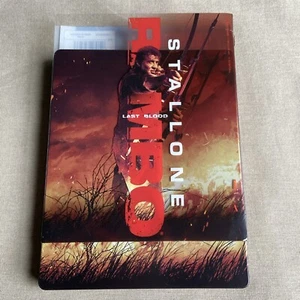 Rambo Last Blood (4K Ultra HD, Blu ray, Digital STEELBOOK w/ Slipcover) Stallone - Picture 1 of 17
