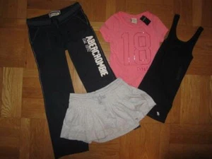 ABERCROMBIE Kids Lounge Pants Skirt Sequin T shirt Tank Top LOT Girl's S NEW - Picture 1 of 1