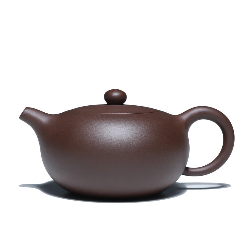 Authentic Yixing Zisha Tea Pot Ball Shaped Infuser Holes Marked Purple Grit Pot - Image 1 of 4