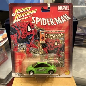 Johnny Lightning🔥🔥Spider-Man '98🔥🔥VW Beetle Car 2002 McFarlane Marvel Comics - Picture 1 of 2