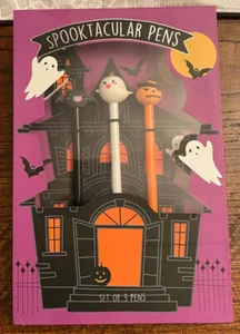 Halloween Spooktacular 3 Piece Pen Set, Bat Pen, Ghost Pen & Pumpkin Pen - Picture 1 of 11
