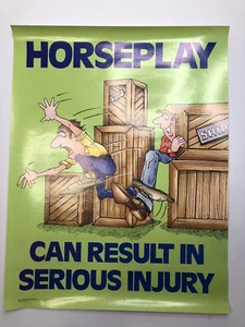 Vintage Safe Attitude Poster 1994 Equipment Safety - Imagen 1 de 4