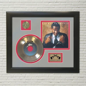Luther Vandross Never Too Much Framed Picture Sleeve Gold 45 Record Display - Picture 1 of 5