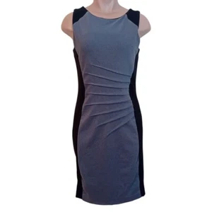 Y2K Women's Teens Formal Cocktail Business Dress Color Block Pleated Bodycon M - Bild 1 von 13
