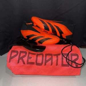 Adidas Predator Accuracy+ FG Men's Orange Black Soccer Cleats GW4560 Sz 10 - Picture 1 of 6