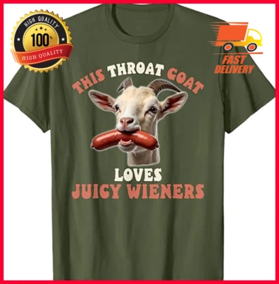 Camiseta divertida esta garganta cabra Foto 1 de 4