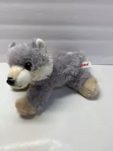 Aurora Wolsey Wolf Plush 8" Mini Flopsie Stuffed Animal Small Toy Grey Lovey - Picture 1 of 8