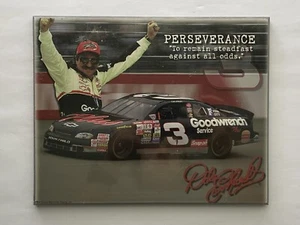 1998 Sports Quest Racing Dale Earnhardt Car Souvenir Photo Plaque "PERSEVERANCE" - Imagen 1 de 2