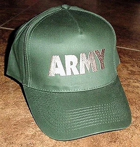 NEW Green US Army embroidered hat baseball cap - Picture 1 of 2
