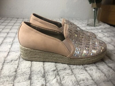 Nuevo sin caja Mocasín Andiamo Mujer Aduffy Rubor Rosa Talla 10 Sin Cordones Plataforma Alpargata  Foto 1 de 4