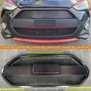 Rejilla de parachoques delantera forjada/fibra de carbono/negro mate para Hyundai Veloster Turbo - Imagen 1 de 47