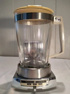 Vintag GE General Electric Chrome Blender 22BL2 MCM Mid Century Modern - Picture 1 of 12