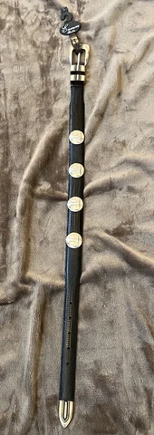 Tennessee Volunteers  Genuine Leather Collegiate Black Belt Size Youth Size S Cover