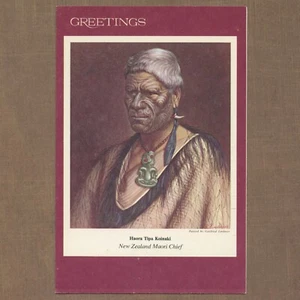 Unused Vtg GOTTFRIED LINDAUER Card, Haora Tipa Koinaki New Zealand Maori Chief - Picture 1 of 6