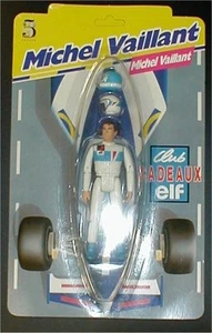 1991 Michel VAILLANT -FIGURINE articulée avec 2 casques ELF -Neuf dans blister - Bild 1 von 1