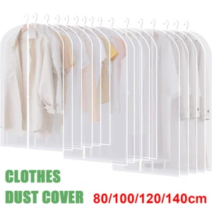 10x Dustproof Storage Bag Garment Dress Cover Suit Clothes Coat Jacket Protector - Picture 1 of 19