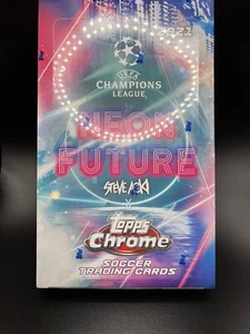 2020-21 Topps Chrome Steve Aoki Neon Future UEFA Soccer Cards Sealed Hobby Box - Picture 1 of 1