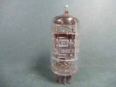 Tubo de vacío Ken-Rad 12AU7 placas brillantes Amplitrex probado 113/96% Gm Foto 1 de 4
