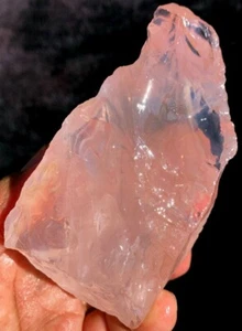 239,4 g ¡¡¡EXCELENTE!!! Piedras preciosas naturales cuarzo rosa hielo transparente coleccionables ie2056 - Imagen 1 de 12