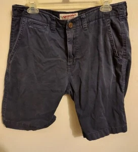 Arizona Jeans Khaki Shorts Men's Size 33 Navy Blue - Picture 1 of 3