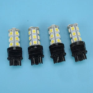 4 bombillas de reversa blancas 3157 3156 LED 18SMD DRL freno trasero parada respaldo - Imagen 1 de 5