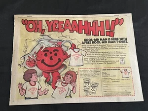#20d KOOL-AID MAN CAMISETA OFERTA DOMINGO MEDIA PÁGINA ANUNCIO 1975 - Imagen 1 de 1