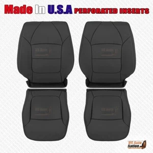 2002 2003 For Acura TL Type S Driver & Passenger Bottoms-Tops Leather Cover Blk - Picture 1 of 6