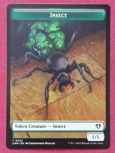 Magic The Gathering COMMANDER MASTERS CMM INSECT THOPTER token card MTG - Picture 1 of 2