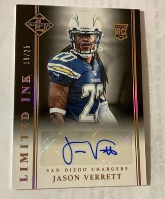 2014 Limited-Limited Ink Gold Auto Jason Verett #LL-JV #19/25 RARE - Image 1 of 2