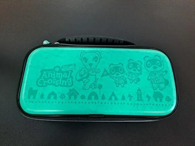 Nintendo Switch Animal Crossing New Horizons Estuche de Transporte Bolsa Oficial Verde Azulado Foto 1 de 3