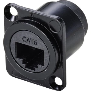 TRU COMPONENTS TC-9554644  RJ45 Durchgangs-Einbaubuchse D-Form CAT 6 Buchse, ... - Bild 1 von 4