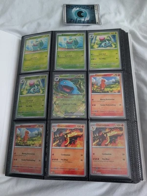 Pokemon 151 Complete Base Set  All Reverses) + EX  And Binder - all sleeved  - Image 1 of 4