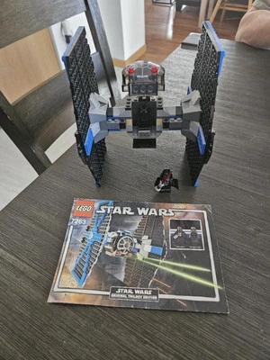 LEGO Star Wars 7263  TIE Fighter w/ Minifigs & Instructions - No Box - Image 1 of 4