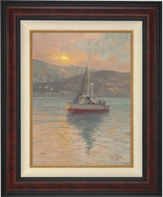 Thomas KINKADE Sunrise Sea of Galilee LIMITED Edition GICLEE CANVAS Art Signed - Image 1 of 4