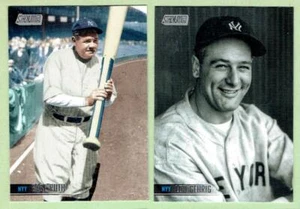 BABE RUTH & LOU GEHRIG Yankees ~ 2021 Stadium Club ~ FREE SHIPPING - Picture 1 of 1