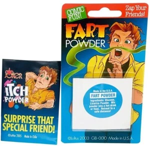 1 FART POWDER + 1 ITCH ITCHING POWDER ~ combo set ~ Gag Prank Joke - Picture 1 of 3
