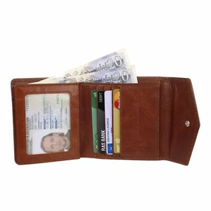 StarHide Designer Hand Crafted Top Grain Leather Envelope Clutch Wallet RFID - Picture 1 of 5