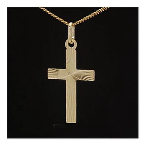 Colgante Cruz 27mm Diamantado Oro 333 40,45,50,55 cm Varios. Cadenas de oro  - Imagen 1 de 17